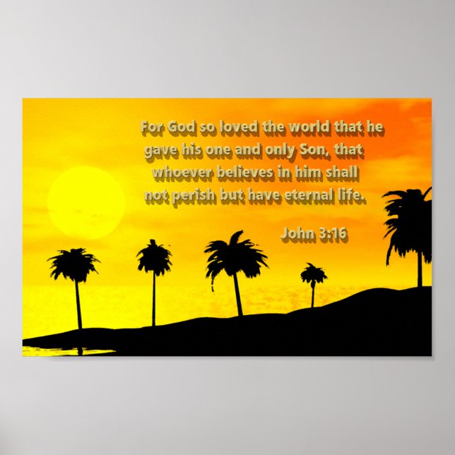 John 3: 16 poster (Framsidan)