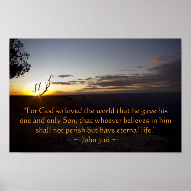 John 3:16 Poster (Framsidan)
