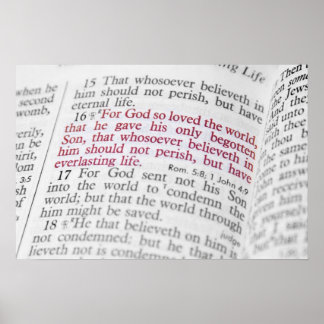 John 3:16 poster