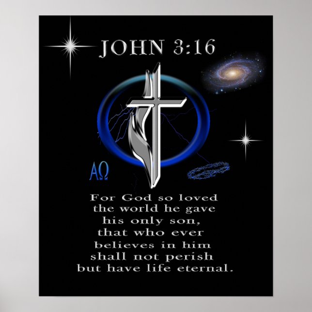 John 3:16 poster (Framsidan)
