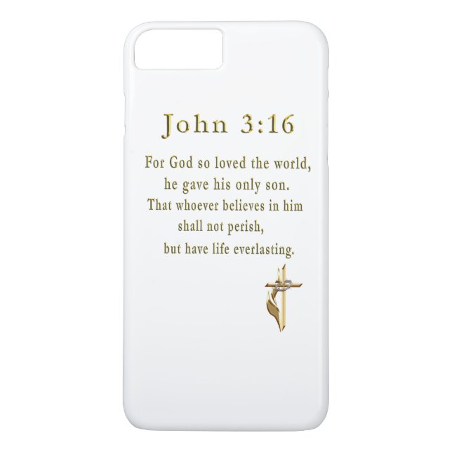 John 3:16 presenter Case-Mate iPhone skal (Baksida)