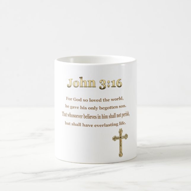 John 3:16 presenter kaffemugg (Center)