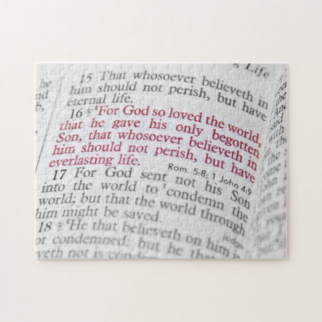 John 3:16 pussel (Horisontell)