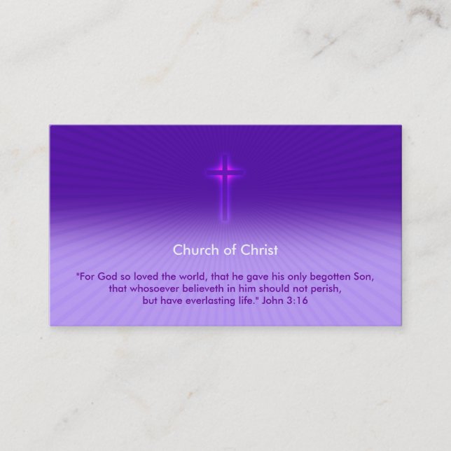 John 3:16 - Religiösa Kor Visitkort (Framsida)