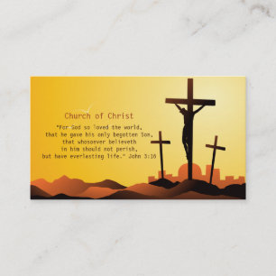 John 3:16 - religiösakor visitkort