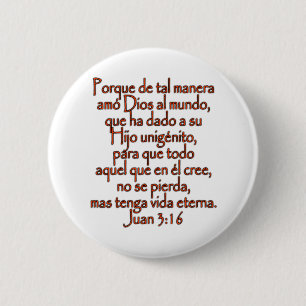 John 3:16 Spanska Knapp