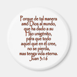 John 3:16 Spanska Magnet
