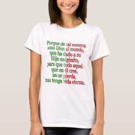 John 3:16 Spanska Tee Shirt