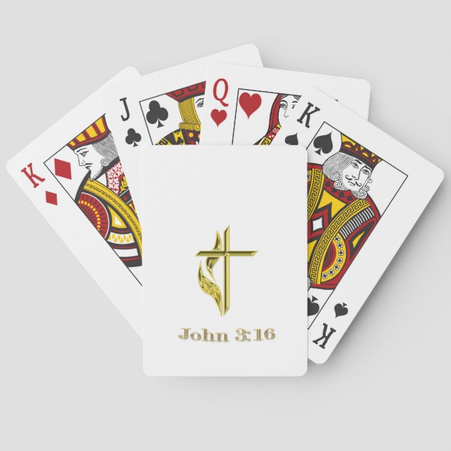 John 3:16 spelkort (Baksidan)
