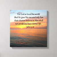 JOHN 3:16 SUNRISE ÖVER OCEAN PHOTO