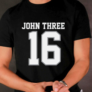 John 3 16 Svart T-shirt