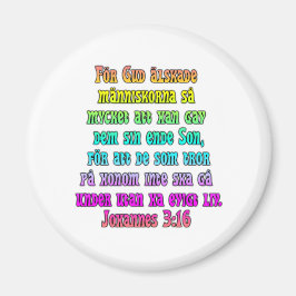 John 3:16 Svenska Magnet