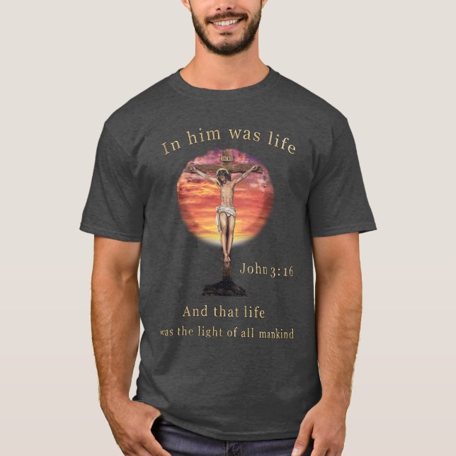 John 3:16 t shirt (Framsida)