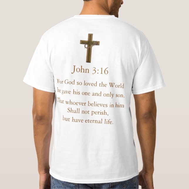 John 3:16 t shirt (Baksida)