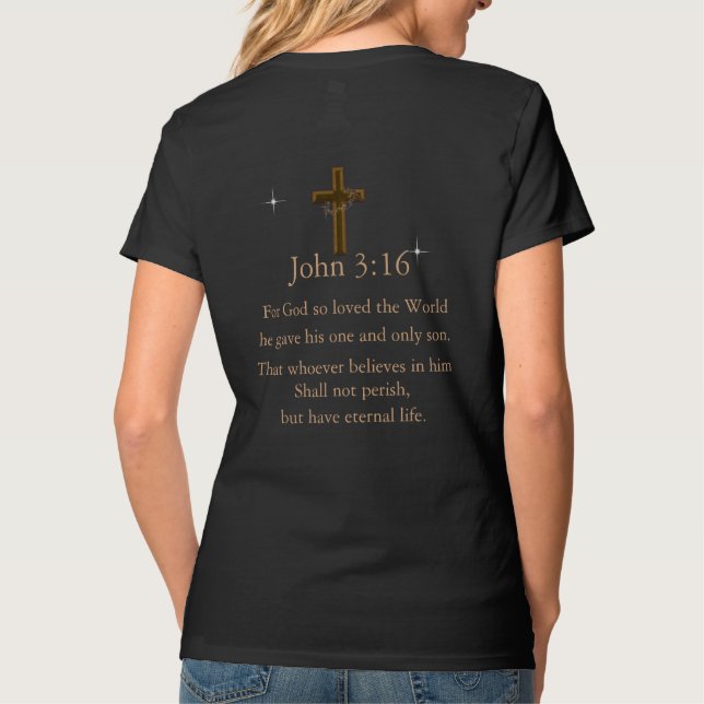 John 3:16 t shirt (Baksida)
