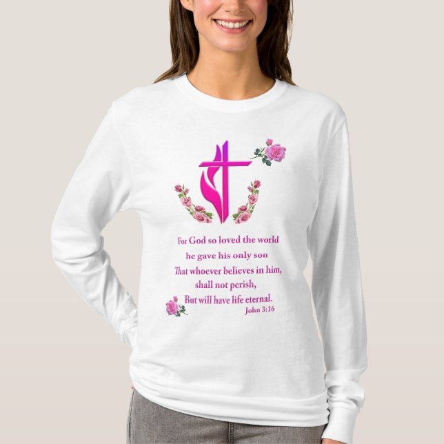 John 3:16 t shirt (Framsida)