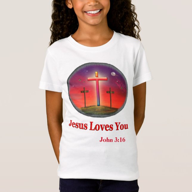 John 3:16 t shirt (Framsida)