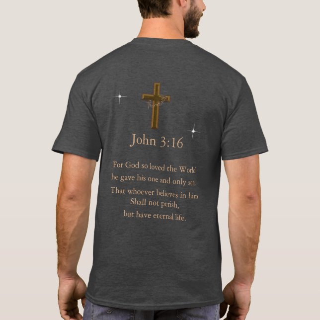 John 3:16 t shirt (Baksida)