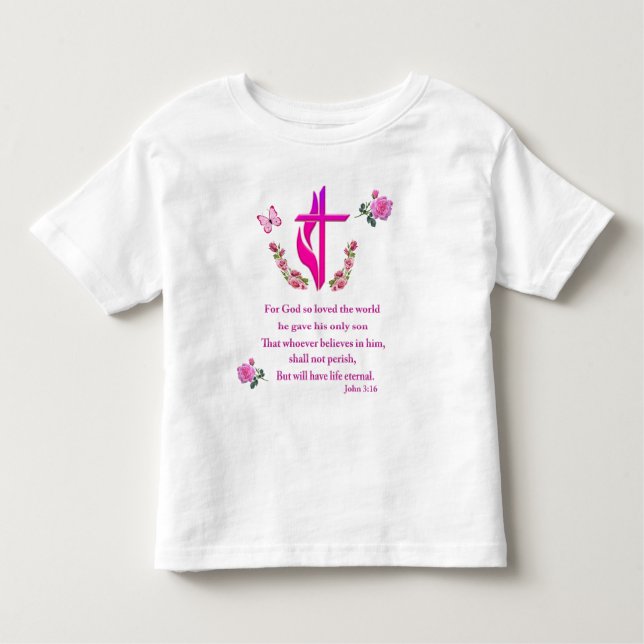 John 3:16 t shirt (Framsida)