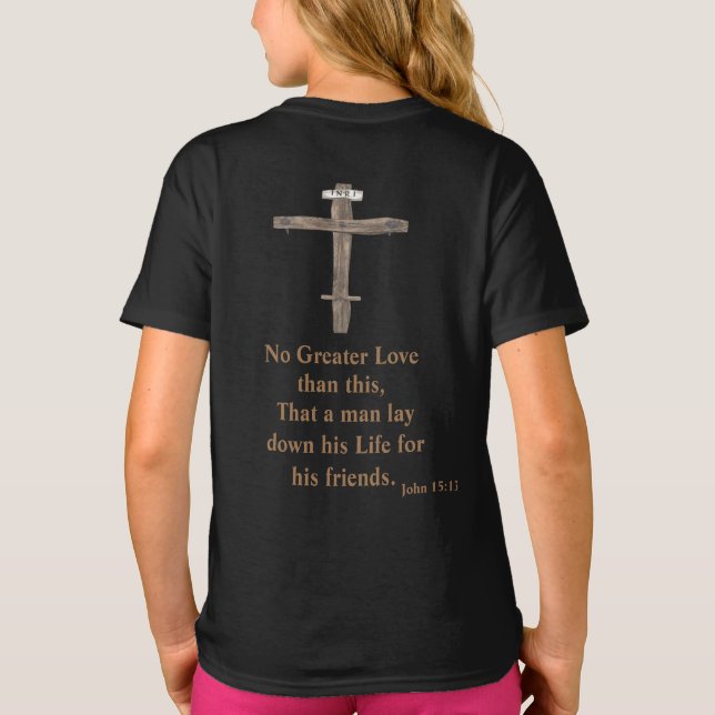 John 3:16 t shirt (Baksida)