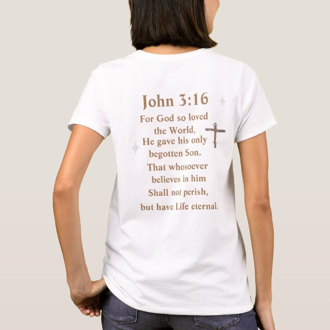John 3:16 t shirt (Baksida)