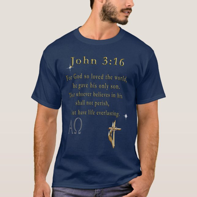 John 3:16 t-shirt (Framsida)