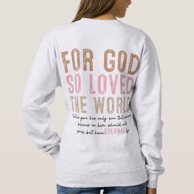 John 3:16 t shirt (Baksida)