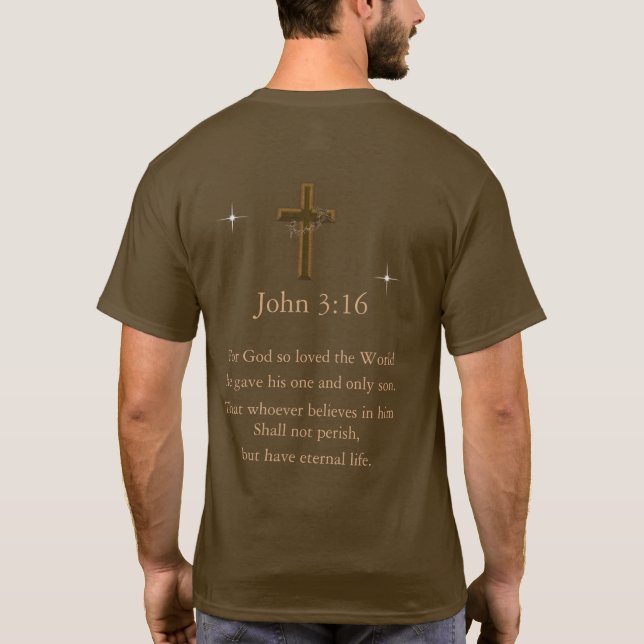 John 3:16 t shirt (Baksida)