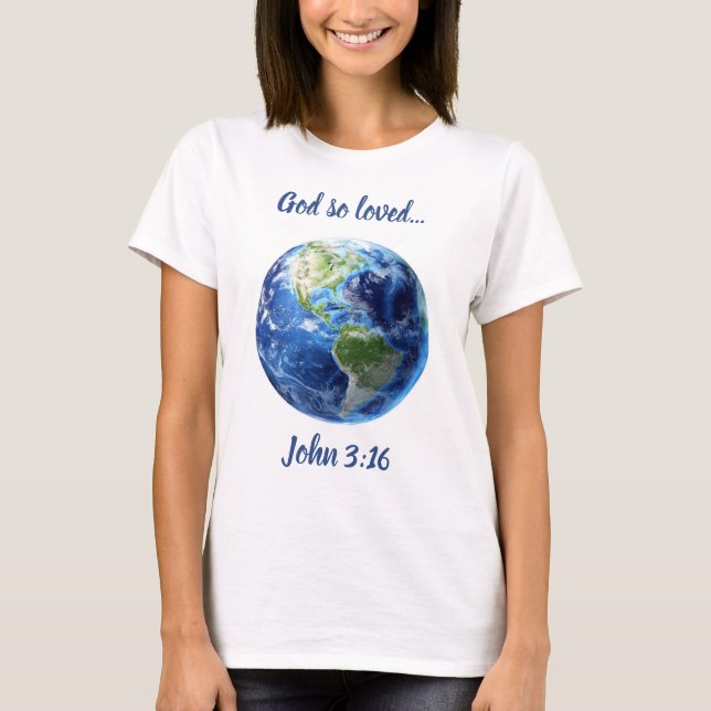 John 3:16 T-shirt (Framsida)