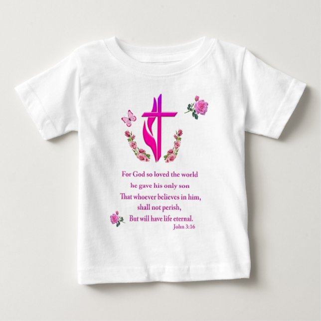 John 3:16 t shirt (Framsida)