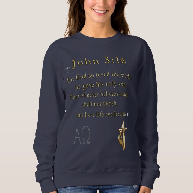 John 3:16 t shirt (Framsida)