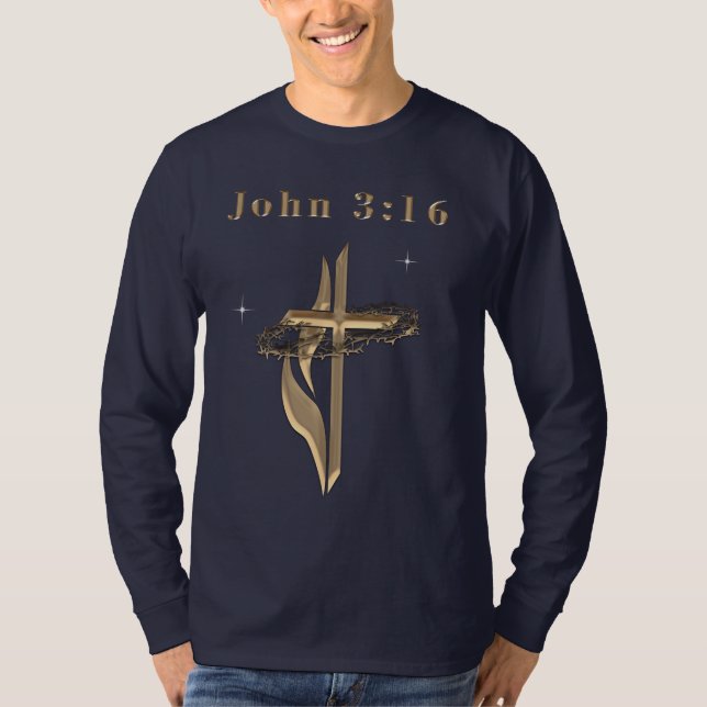 John 3:16 t shirt (Framsida)