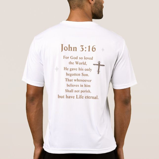 John 3:16 t shirt (Baksida)