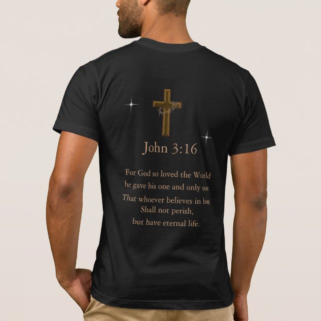 John 3:16 t shirt (Baksida)