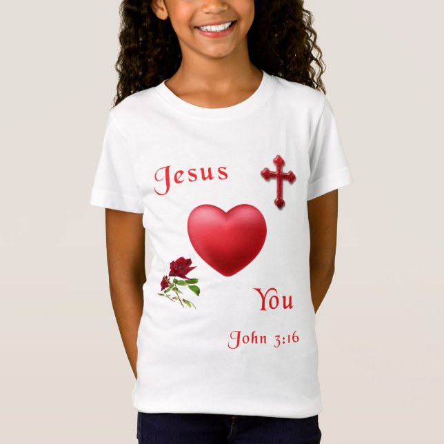 John 3:16 t shirt (Framsida)