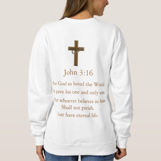 John 3:16 t shirt (Baksida)