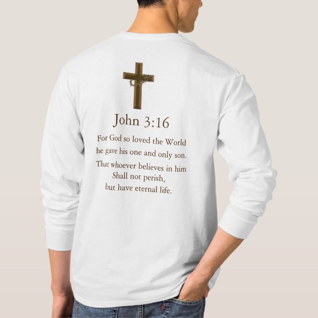 John 3:16 t shirt (Baksida)