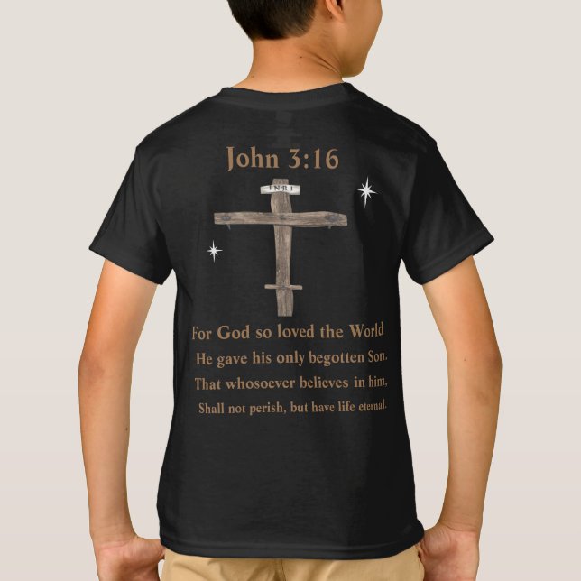 John 3:16 t shirt (Baksida)