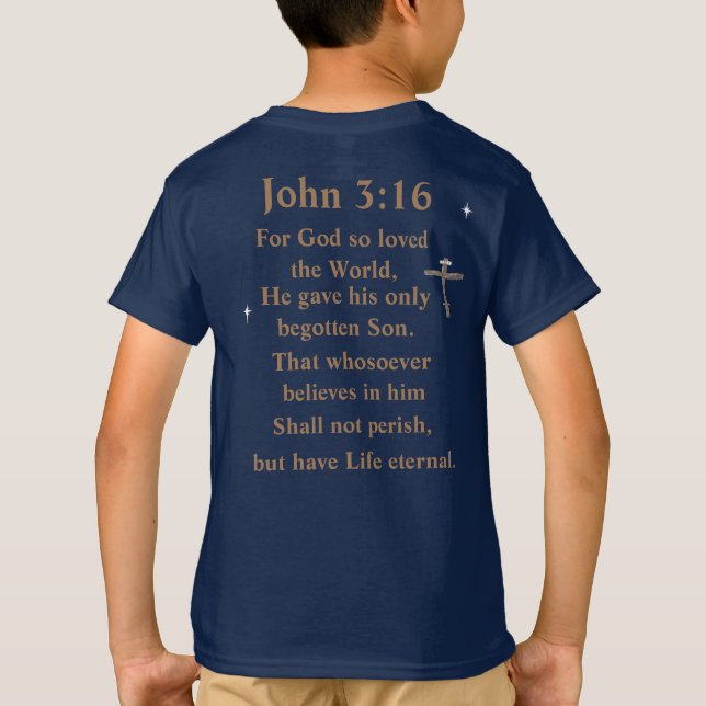 John 3:16 t shirt (Baksida)