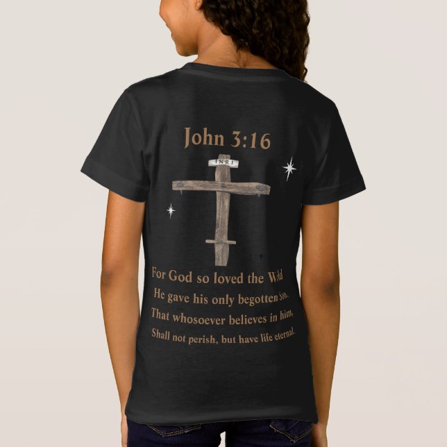 John 3:16 t shirt (Baksida)