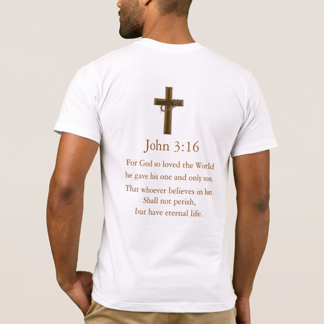John 3:16 t shirt (Baksida)