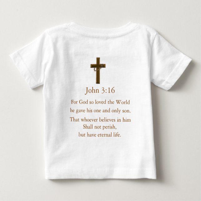 John 3:16 t shirt (Baksida)