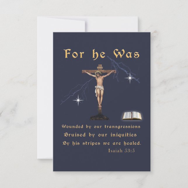 John 3:16 tack kort (Framsida)