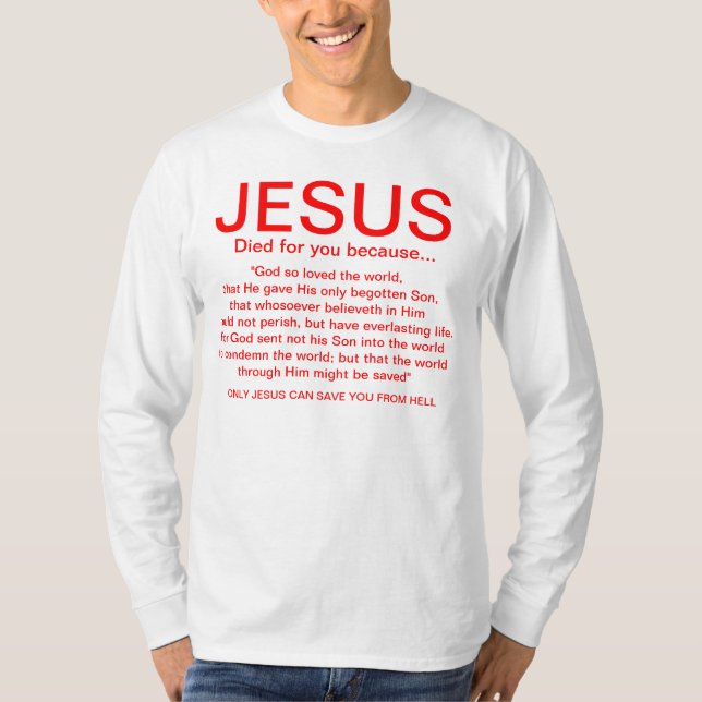 John 3:16 tee shirt (Framsida)