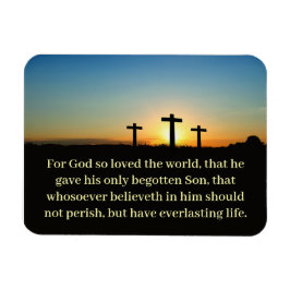 JOHN 3:16 Tre Kor Bible Verse Magnet
