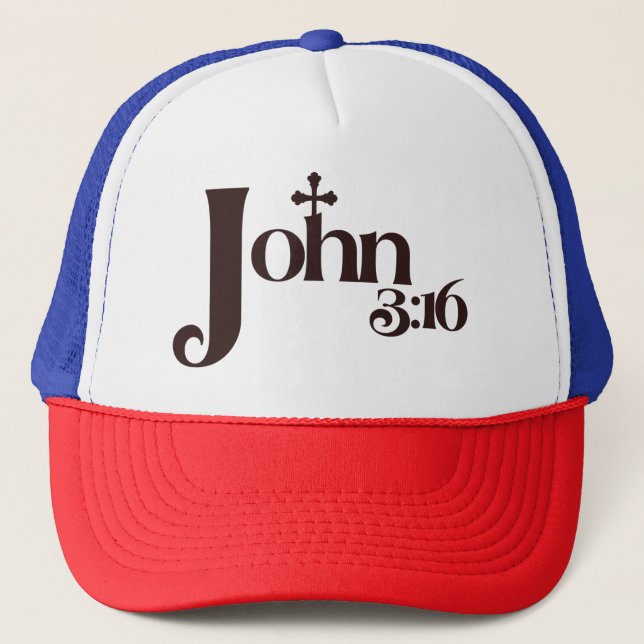 John 3:16 truckerkeps (Framsida)