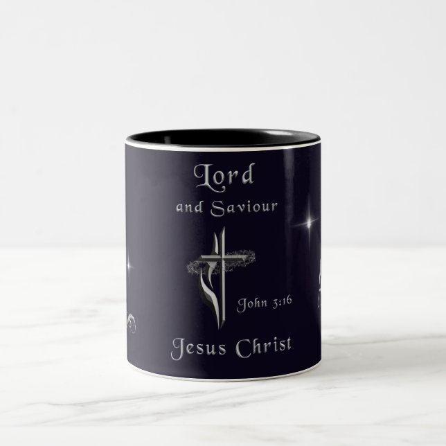 John 3:16 Två-Tonad mugg (Center)