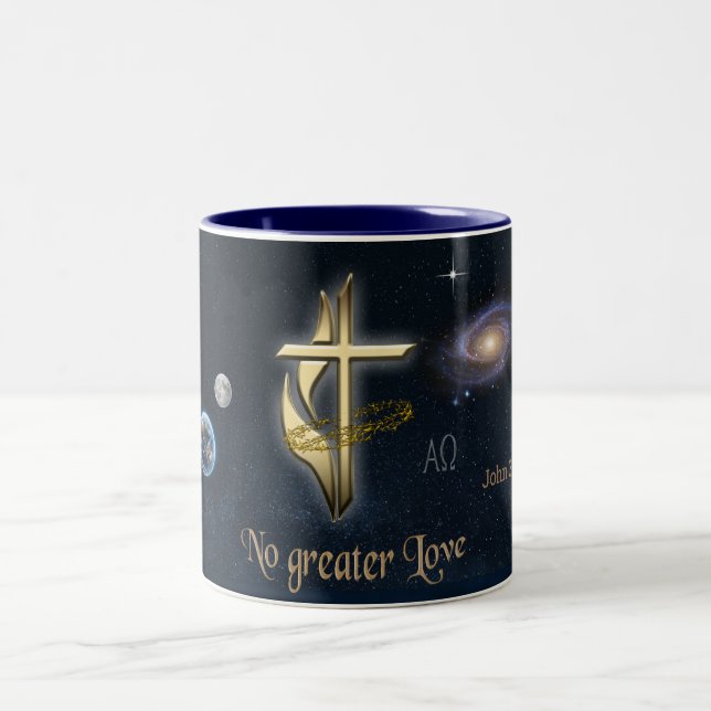 John 3:16 Två-Tonad mugg (Center)