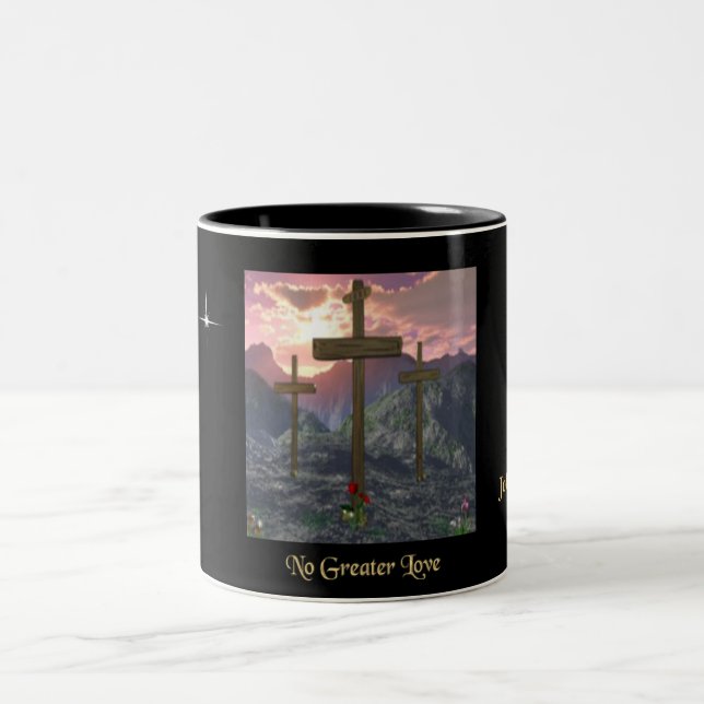 John 3:16 Två-Tonad mugg (Center)