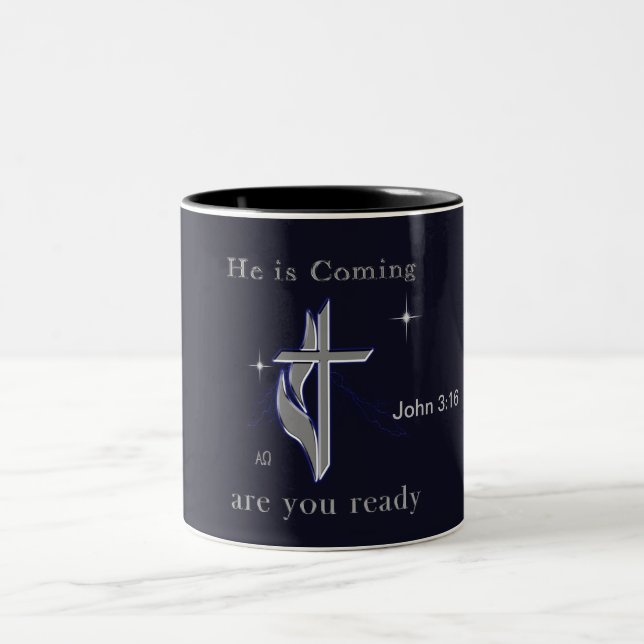 John 3:16 Två-Tonad mugg (Center)